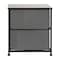 Flash Furniture Black/Gray 2 Drawer End Table Storage Organizer WX-5L200-BK-GR-GG - alternate 5